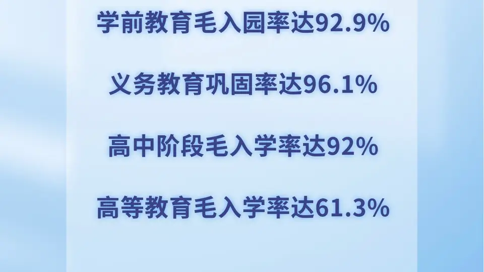 来听形势政策报告会 从一组组数据感受我国教育强国建设新成效