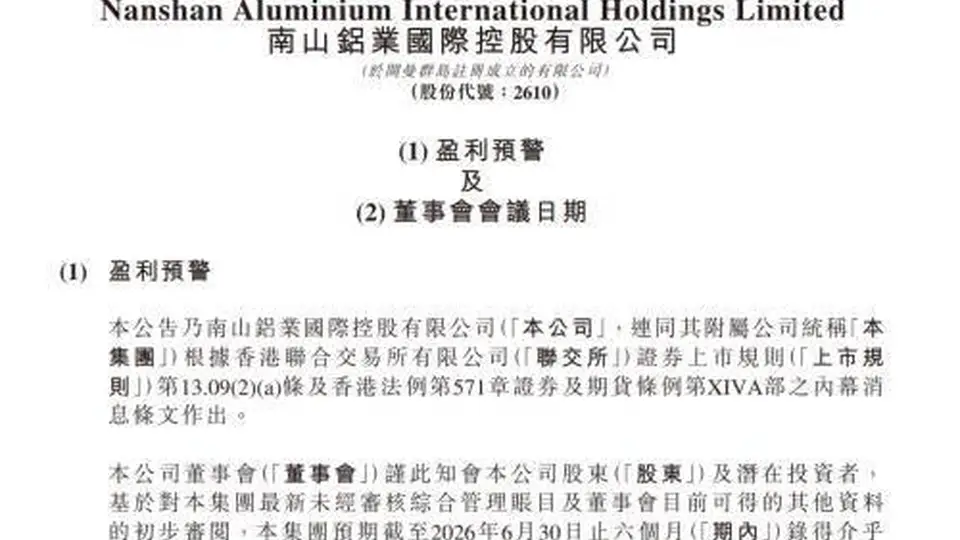 南山铝业国际上半年业绩遇波动 多元活动与参与体验共筑行业影响力