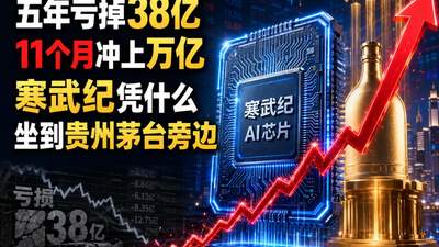 五年亏掉38亿的公司，11个月冲上万亿：寒武纪凭什么坐到贵州茅台旁边