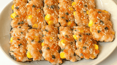海苔鲜虾饼:一口鲜甜,满嘴家的味道