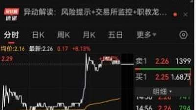 简直离谱！午后中公教育一度冲击涨停，深交所重拳出手之后，仍有大量资金试图顶风作案，全天涌入超过17亿元资金，背后究竟是何人在操盘，出于何种目的？