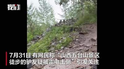 五台山有驴友疑被雷电击倒？当地回应