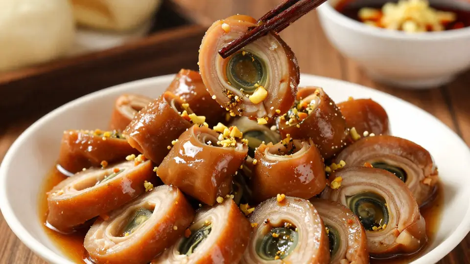 老北京松花小肚儿做法：皮脆肉嫩不腥气
