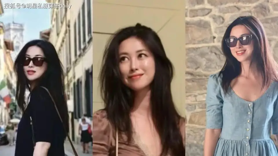 朱珠度假私服太会穿!3套裙装藏着遮肉小心机,微胖轻熟女直接抄作业