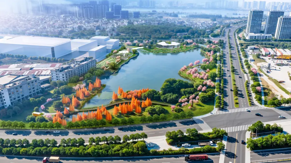投资1.1亿!闽侯竹岐将建5万平米湖景生态公园