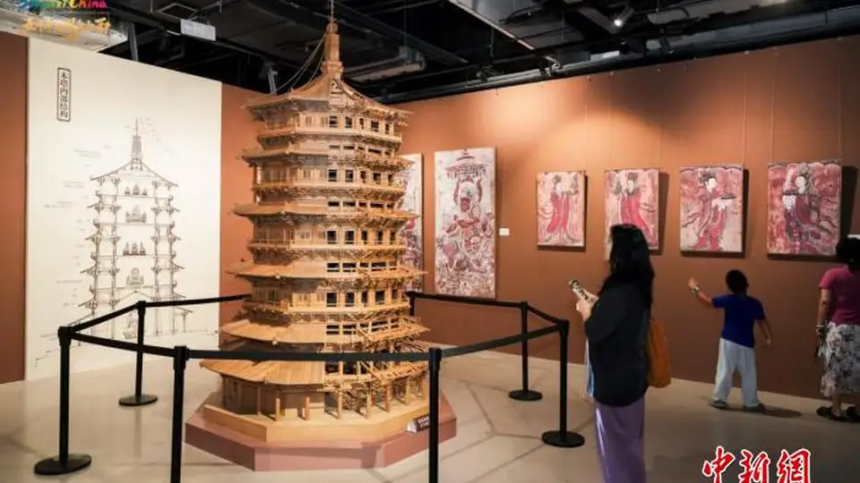 在天津吹着海河晚风，看山西五千年文明“活”起来——应县木塔亮相巡展，五大体验板块带你沉浸式逛山西