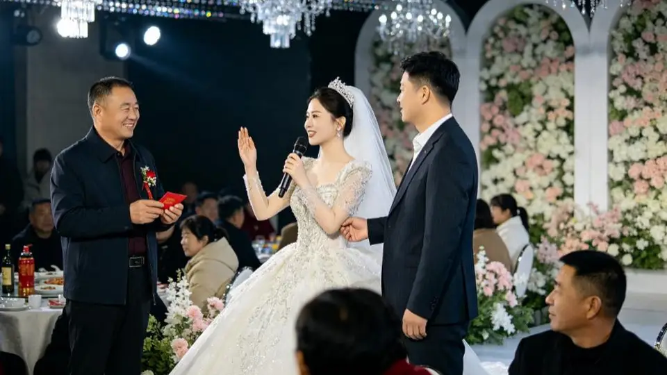 婚礼改口环节公公递来空红包 我拿起麦克风一句话让场面炸开锅