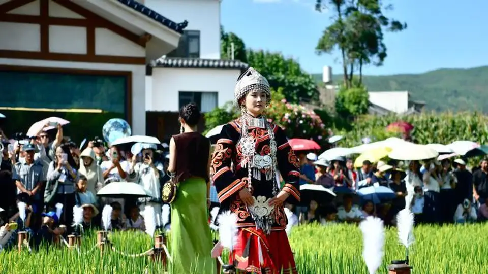 会东2026火把节启幕 稻田T台绣韵吸睛引观众围赏