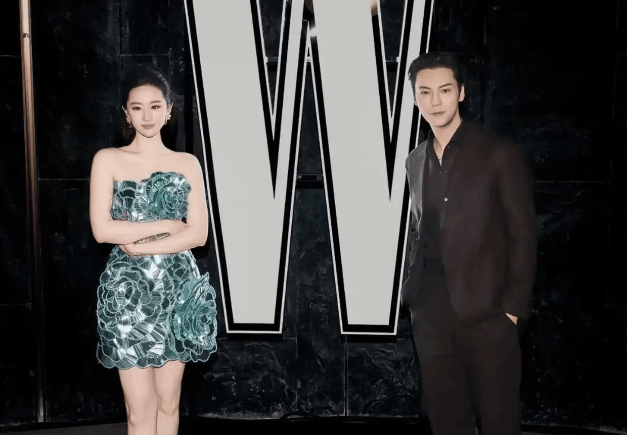 豪门兄妹即视感！刘亦菲陈伟霆神颜同框 一个温柔端庄一个帅气逼人