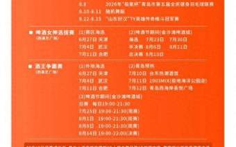 速来看!第36届青岛国际啤酒节西海岸新区金沙滩啤酒城园区活动安排全览