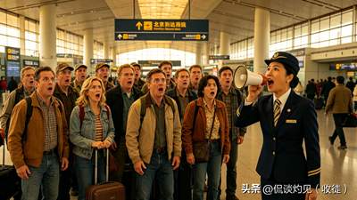 20人美国旅行团抵达北京机场，全员愣神，导游喊三次集合没人应声