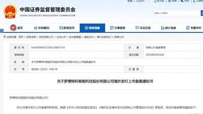 罗博特科获赴港上市备案通知书：一季度未盈利，董事长戴军去年薪酬涨至201万元