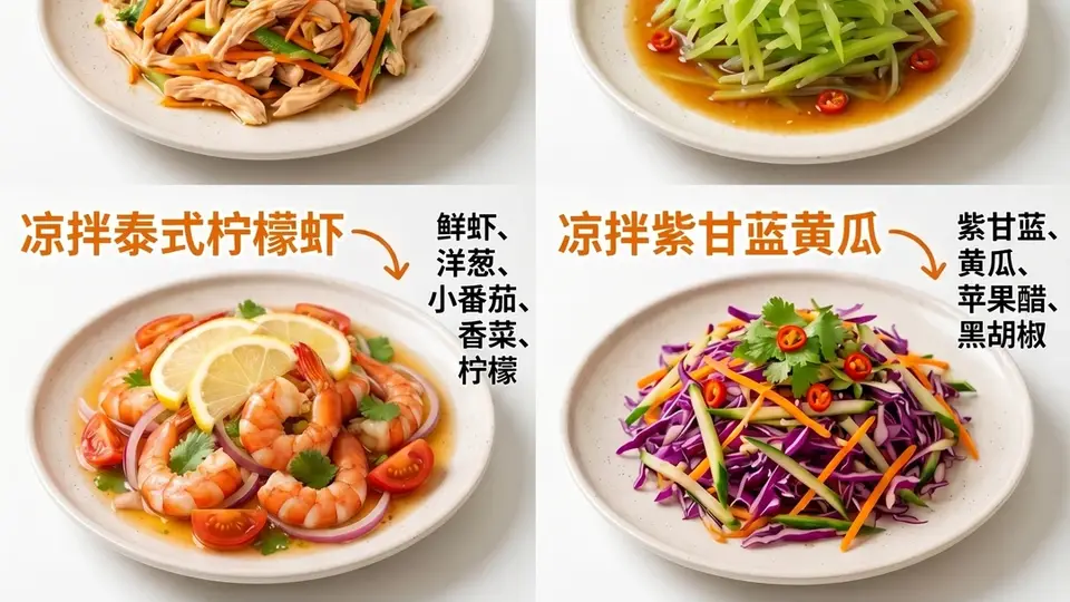 夏天晚餐试试这六道低卡凉拌菜