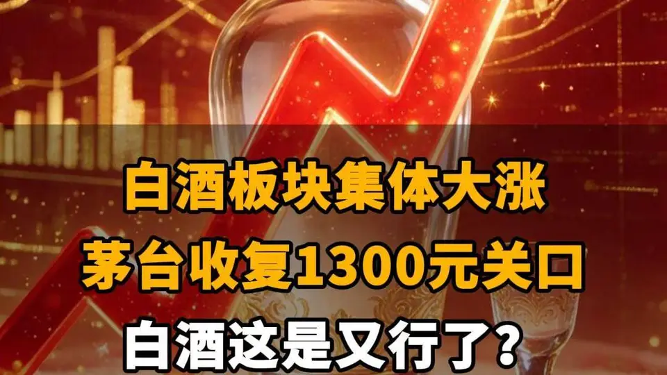 【白酒板块集体大涨 茅台收复1300元关口,白酒这是又行了?】