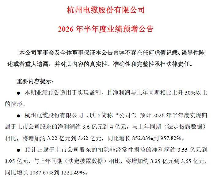 算力浪潮引爆光纤赛道！杭电股份上半年扣非净利最高预增超12倍，昔日“减值包袱”大反转成“利润奶牛”