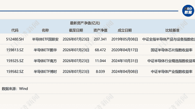 4只跟踪不同指数的半导体主题ETF怎么选？来看看它们背后的指数和成分股差异对比