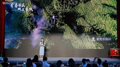 湘渝文旅联动现场 重庆观众沉浸式感受娄底梯田云海与梅山人文魅力