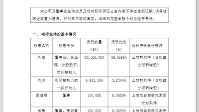 朗鸿科技股价年内跌超36% 实控人董监高因个人需求扎堆推出减持计划
