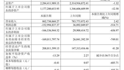 新材料龙头半年报：亏损1.67亿元！拟推超806万股激励计划