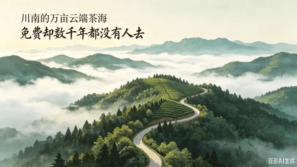 来宜宾叙州天宫山免费游4万亩云端茶海 探千年古茶树寻高山好茶体验