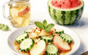 夏日清爽神器：苹果黄瓜双脆凉拌菜，解锁味觉新体验