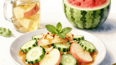 夏日清爽神器：苹果黄瓜双脆凉拌菜，解锁味觉新体验