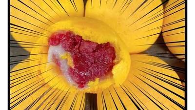 黄金鲜花小软饼：松软糯叽叽的玫瑰花香体验