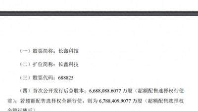 下周一科创板迎新股长鑫科技上市 8.66元起多元投资体验引关注