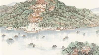 赏三山五园主题艺术展 沉浸式体验画家笔下的园林意境