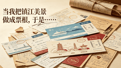 来镇江古建票根展,亲手触摸金山江涛与北固山的千年回响