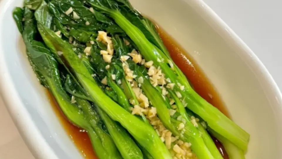 来粤式白灼菜心的多元吃法，亲测脆嫩本味尽显粤菜清淡精髓