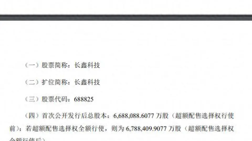 下周一科创板迎新股长鑫科技上市 8.66元起多元投资体验引关注