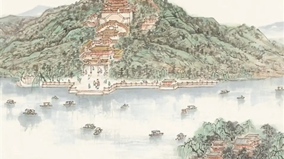 赏三山五园主题艺术展 沉浸式体验画家笔下的园林意境