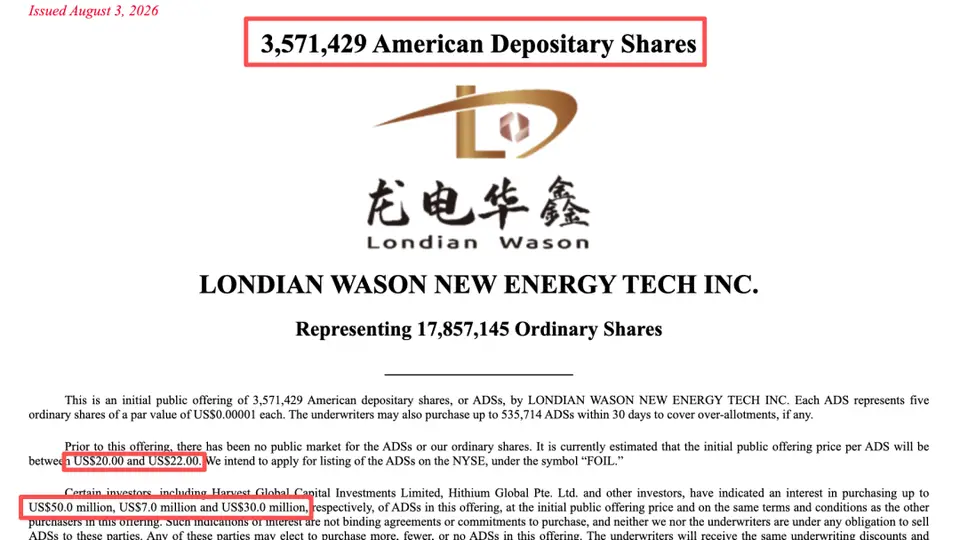 全球最大锂电铜箔供应商龙电华鑫冲刺美股IPO 多元投资意向与高端产能布局引关注